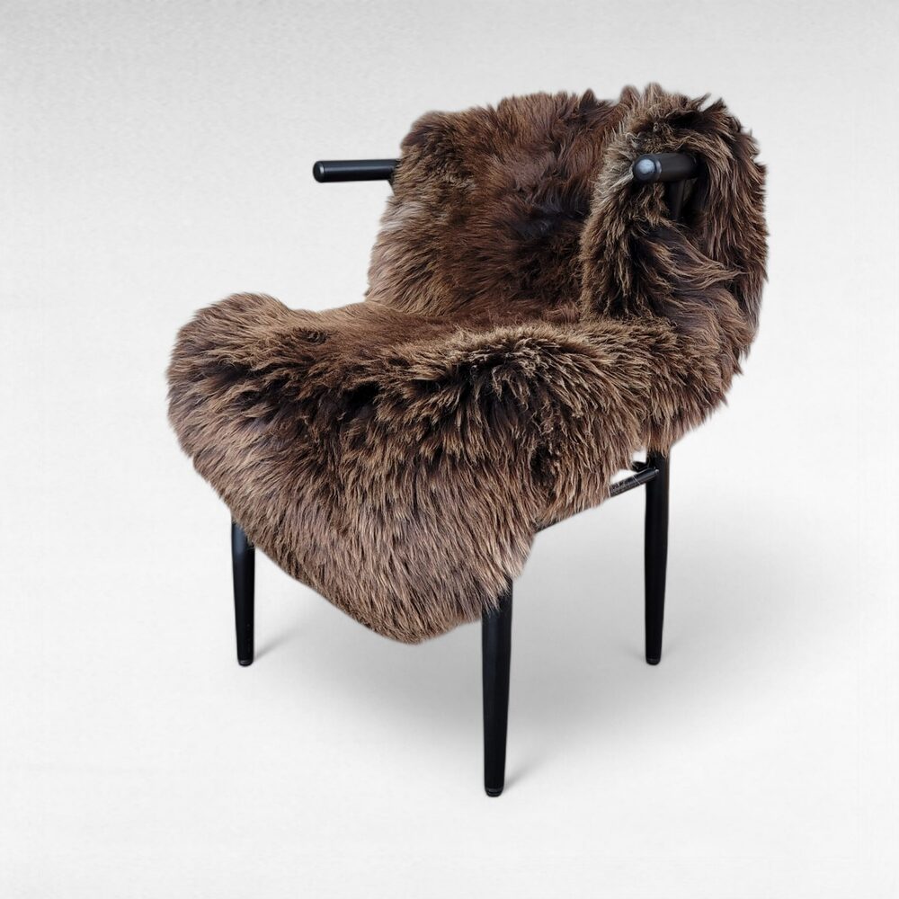 Dense Brown Luxury Sheepskin 49" x 31"